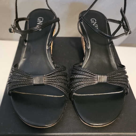 GNW Black Strappy Heels - Picture 1 of 6
